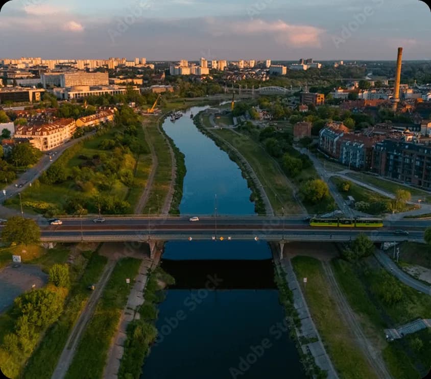 Recreational areas by the Warta – estate with a view of the Warta, Panoramiqa 2 Poznań